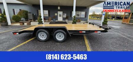 New Quality Trailers General Duty Wood Deck Car Hauler / 7000 GVWR / 16'