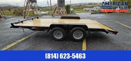 New Quality Trailers General Duty Wood Deck Car Hauler / 7000 GVWR / 16'