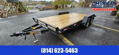 New Quality Trailers General Duty Wood Deck Car Hauler / 7000 GVWR / 16'