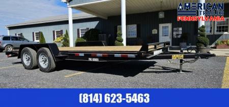 New Quality Trailers Pro Grade Wood Deck Car Hauler - 8500 GVWR - 18'