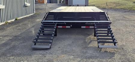 New Quality Trailers Pro Deckover / 16k GVWR / 23' / Pop Up Dove Tail
