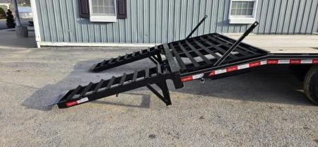 New Quality Trailers Pro Deckover / 16k GVWR / 23' / Pop Up Dove Tail