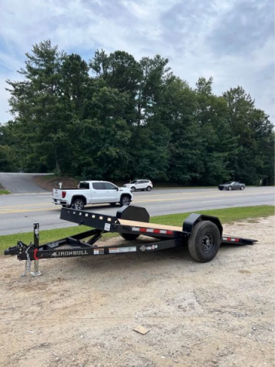 New 2027 Iron Bull TSB8012071 Tilt Trailer / 7X12 / 1-7,000# ELECTRIC BRAKE AXLE / TORSION SUSPENSION / PT WOOD FLOOR / 11 DEGREE LOAD ANGLE