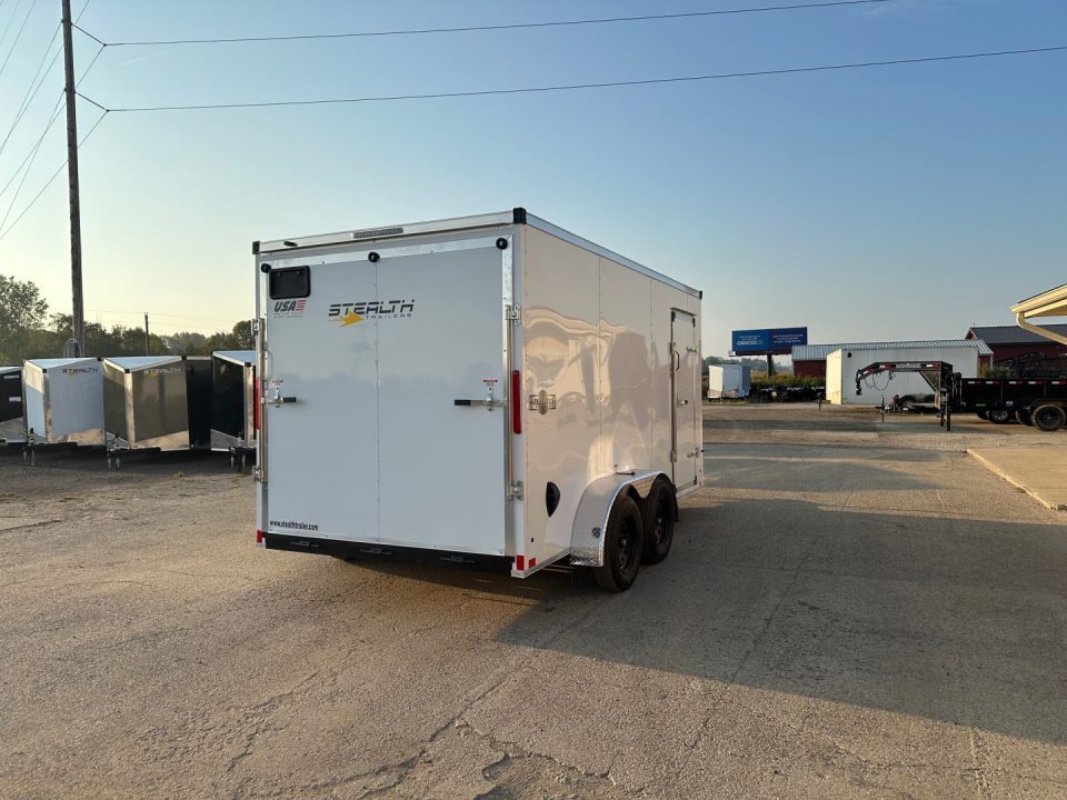 New 2027 Stealth Trailers 7x14 Mustang 7k w/Ramp Door & 6ft 6in Height Cargo / Enclosed Trailer