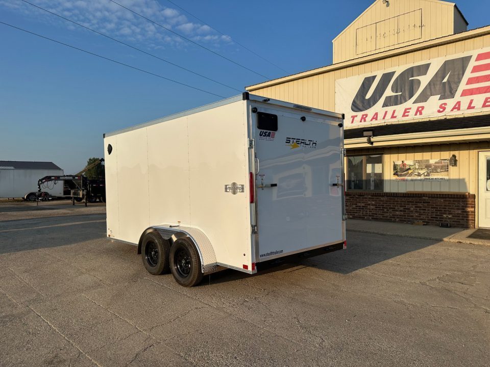 New 2027 Stealth Trailers 7x14 Mustang 7k w/Ramp Door & 6ft 6in Height Cargo / Enclosed Trailer