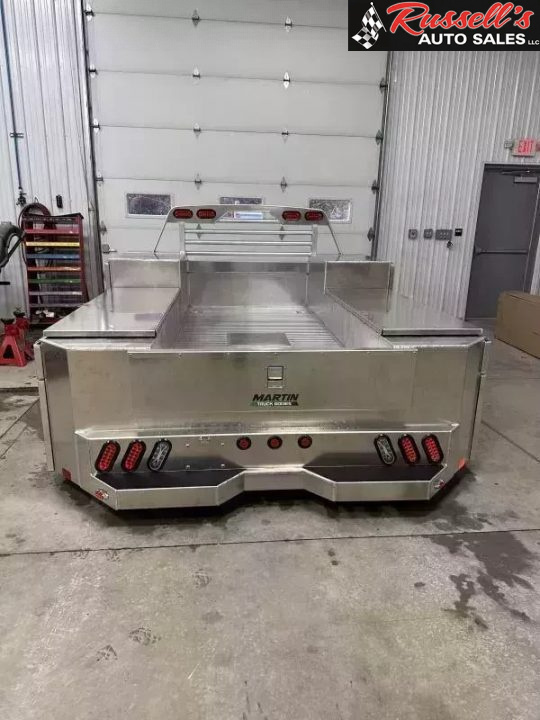 New Scratch and Dent Sale Martin Truck Bodies Aluminum Gooseneck Service Body DRW 60" CA Cab and Chassis SMOOTH APPEARANCE