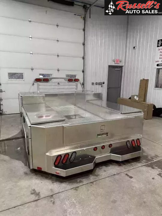 New Scratch and Dent Sale Martin Truck Bodies Aluminum Gooseneck Service Body DRW 60" CA Cab and Chassis SMOOTH APPEARANCE