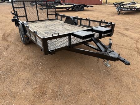 Used Trail King 6x12 Single Axle Utility-3k-Side Load Ramps