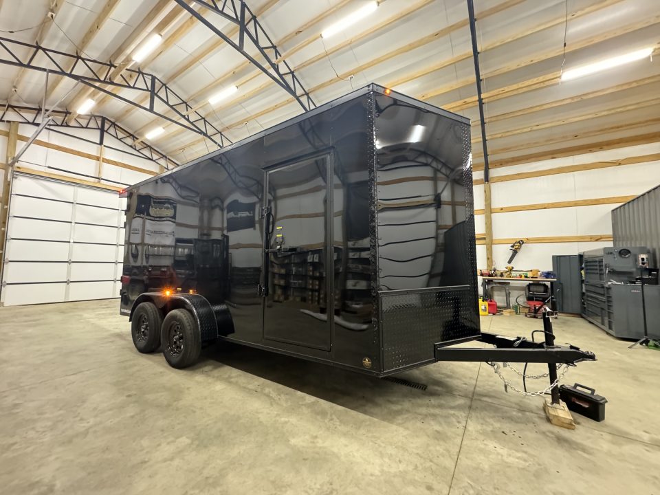 New 2027 PowerLine Cargo 7x16x7TA Barn Door Cargo / Enclosed Trailer