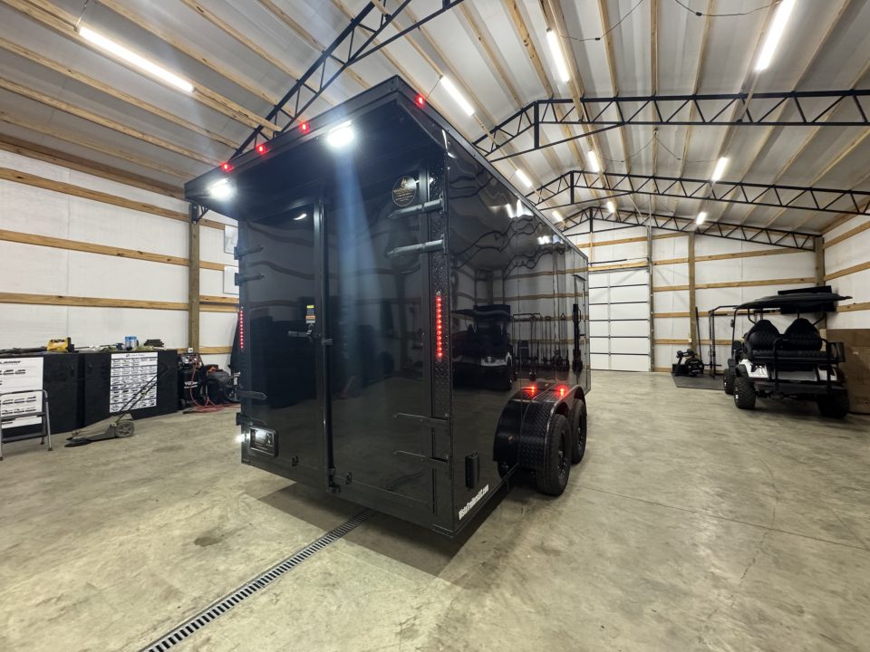 New 2027 PowerLine Cargo 7x16x7TA Barn Door Cargo / Enclosed Trailer