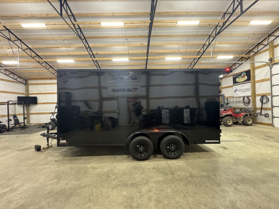 New 2027 PowerLine Cargo 7x16x7TA Barn Door Cargo / Enclosed Trailer