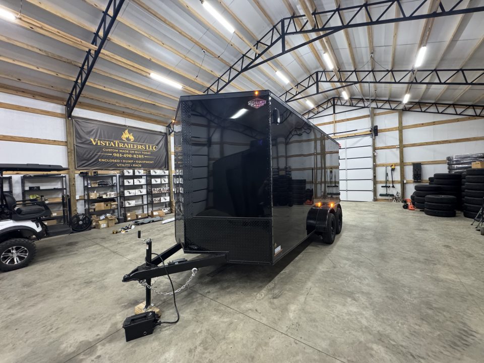New 2027 PowerLine Cargo 7x16x7TA Barn Door Cargo / Enclosed Trailer