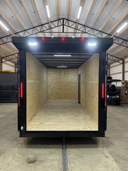 New 2027 PowerLine Cargo 7x16x7TA Barn Door Cargo / Enclosed Trailer