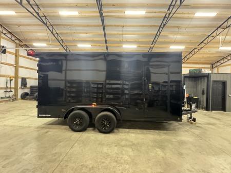 New 2027 PowerLine Cargo 7x16x7TA Barn Door Cargo / Enclosed Trailer