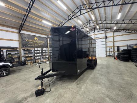New 2027 PowerLine Cargo 7x16x7TA Barn Door Cargo / Enclosed Trailer