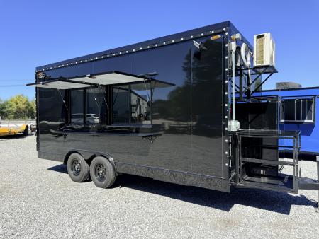 New 2026 Other 8.5X18 TA CONCESSION TRAILER FULLY EQUIPPED BLACKOUT (FIRE SUPPRESSION) (4 BURNER STOVE) (2 FRYERS) Concession