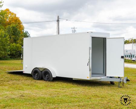 New 2026 Cell-Tech Trailers 7x16 10K Enclosed Trailer w/ V-Nose Front Door