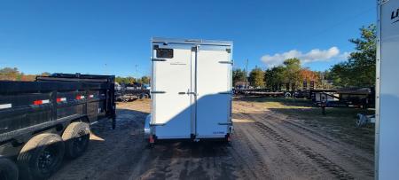New 2027 US Cargo 6X12 WHITE 7' BARN DOOR 7K Cargo / Enclosed Trailer