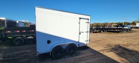 New 2027 US Cargo 6X12 WHITE 7' BARN DOOR 7K Cargo / Enclosed Trailer