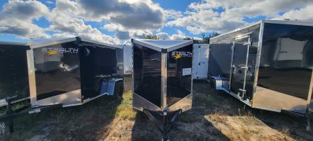 New 2027 Stealth Trailers 5X10 W/RAMP BLACK Cargo / Enclosed Trailer