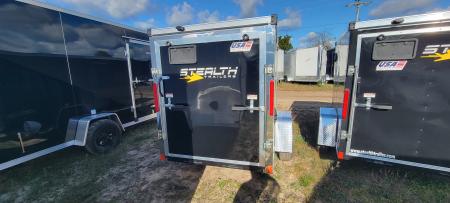 New 2027 Stealth Trailers 5X10 W/RAMP BLACK Cargo / Enclosed Trailer