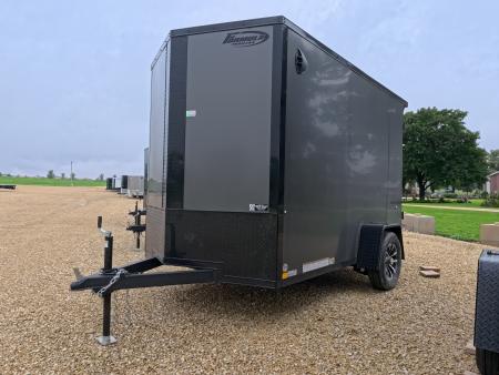 New 2027 Formula Trailers 6' x 10' x 6'6  Traverse Flat Top V-Nose with 3K GVWR, Rear Flare w/2 Loading Lights, D-Rings & Black Aluminum Wheels Cargo / Enclosed Trailer