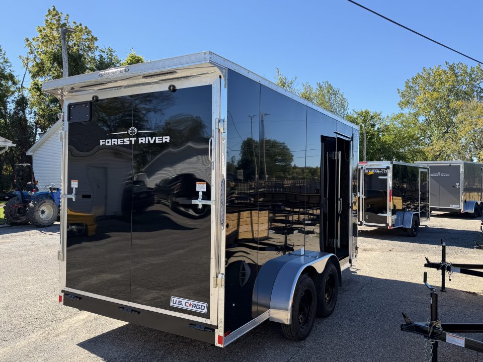 New 2027 US CARGO 7 X 14 Enclosed Trailer with Ramp AND 7FT INTERIOR -