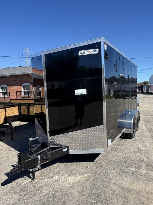 New 2027 US CARGO 7 X 14 Enclosed Trailer with Ramp AND 7FT INTERIOR -