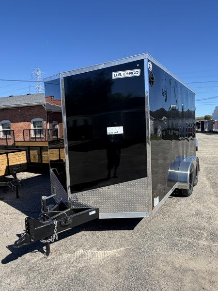 New 2027 US CARGO 7 X 14 Enclosed Trailer with Ramp AND 7FT INTERIOR -