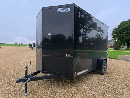 New 2027 Formula Trailers 6 x 12 x 6'6  Traverse Flat Top V-Nose with 3K GVWR , Black Aluminum Wheel Assembly, 16  OC Crossmembers Cargo / Enclosed Trailer