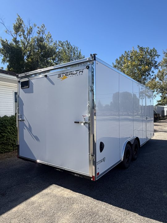 New Stealth 8.5 x 20 Enclosed Car Hauler with Ramp 10K GVW with 7ft interior