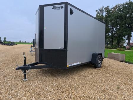 New 2027 Formula Trailers 6 x 12 x 6'6  Traverse Flat Top V-Nose with 3K GVWR , Black Aluminum Wheel Assembly, 16  OC Crossmembers ,Rear Flare w/LED Loading Lights Cargo / Enclosed Trailer