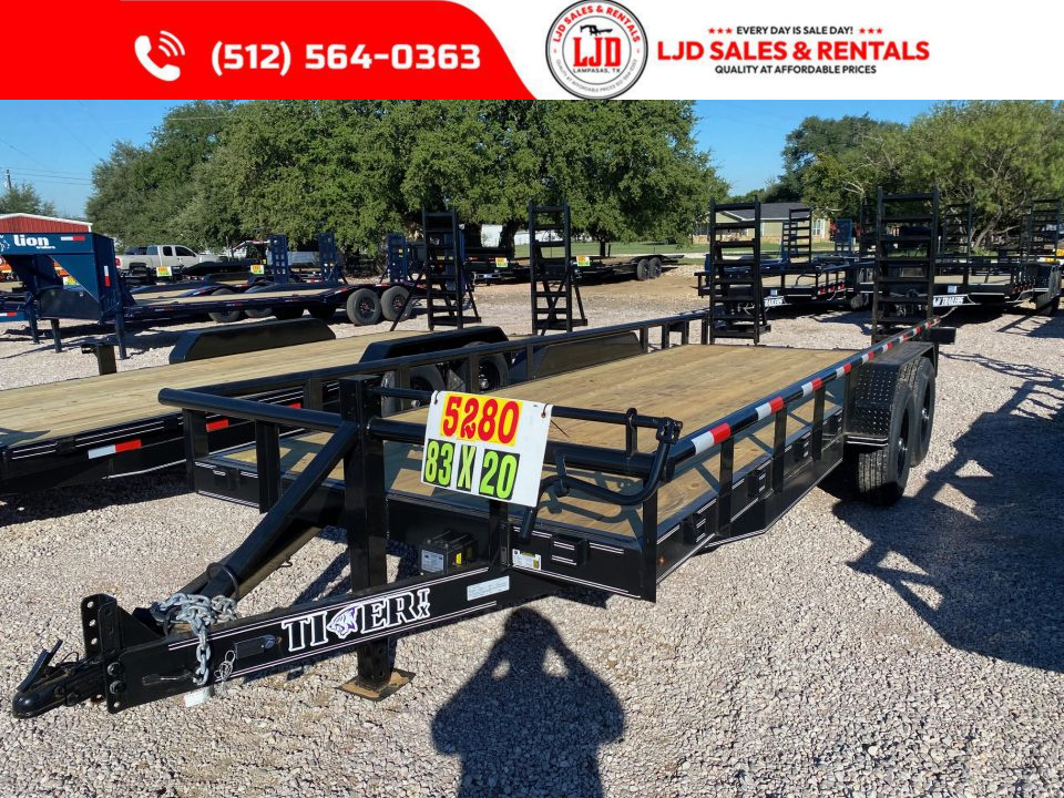 New 2026 Tiger Trailers - Heavy Duty - 83 X 20 Equipment Trailer