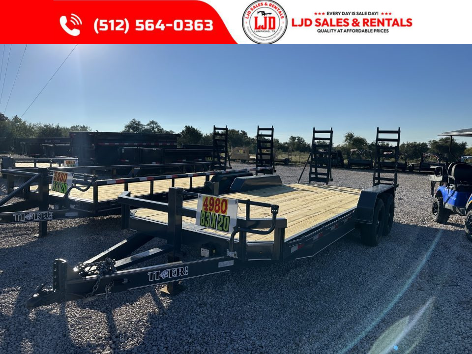 New 2026 Tiger -- 83 "X 20'- BP Equipment Trailer - 14K GVWR