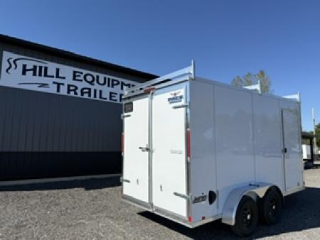 New 2027 Pace American 7 x 14 Journey SE Flat Top Sloped V-Nose Enclosed Cargo Trailer 7K Cargo / Enclosed Trailer