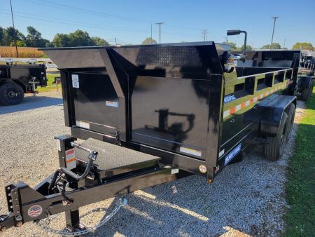 New 2027 Sure-Trac 7x14 HD Low Profile Scissor 14k Dump Trailer