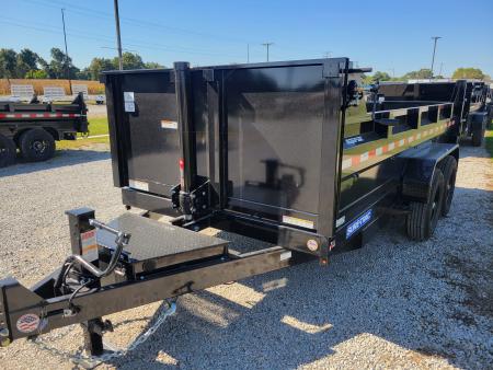 New 2027 Sure-Trac 7x14 HD Low Profile Telescoping 14k Dump Trailer