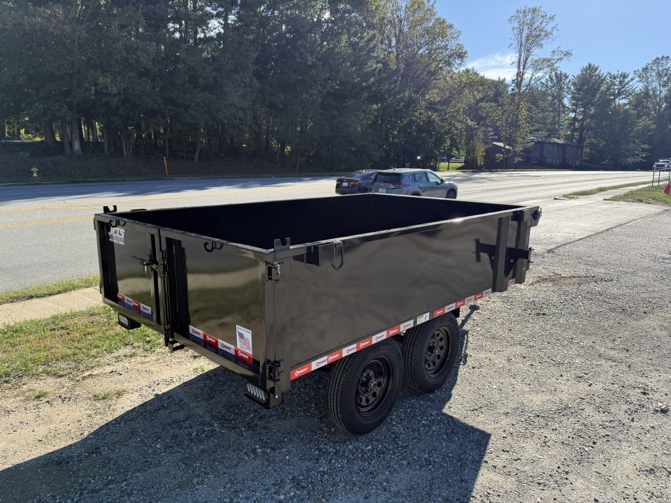 New 2027 U-Dump 6X10 7K DECK OVER DUMP / 6X10 / 2-3500# ELECTRIC BRAKE AXLES / BARN DOOR GATES / TARP / BLACK POWDERCOAT FINISH