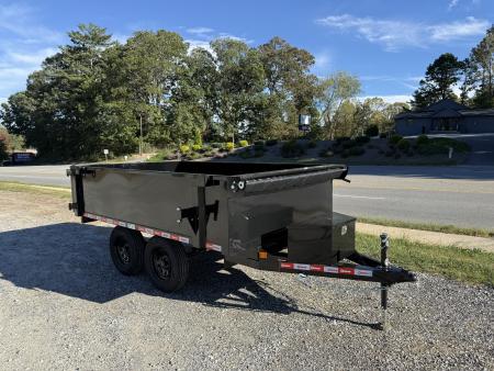 New 2027 U-Dump 6X10 7K DECK OVER DUMP / 6X10 / 2-3500# ELECTRIC BRAKE AXLES / BARN DOOR GATES / TARP / BLACK POWDERCOAT FINISH