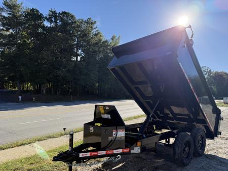 New 2027 U-Dump 6X10 7K DECK OVER DUMP / 6X10 / 2-3500# ELECTRIC BRAKE AXLES / BARN DOOR GATES / TARP / BLACK POWDERCOAT FINISH