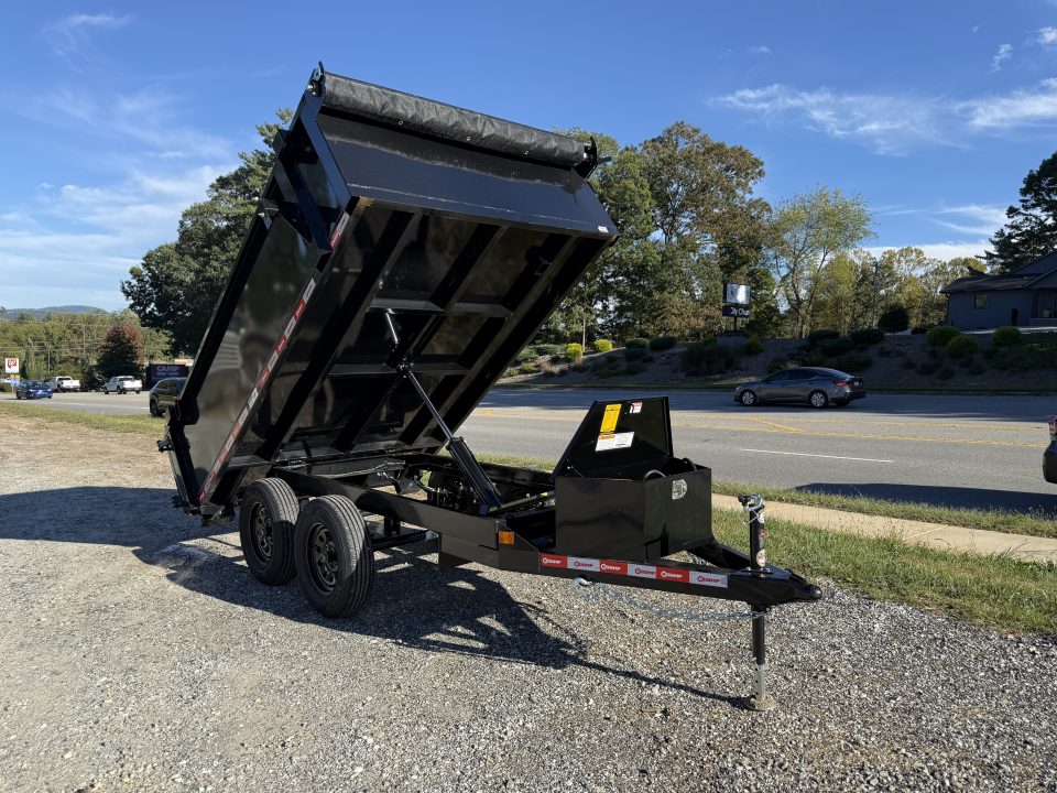 New 2027 U-Dump 6X10 7K DECK OVER DUMP / 6X10 / 2-3500# ELECTRIC BRAKE AXLES / BARN DOOR GATES / TARP / BLACK POWDERCOAT FINISH