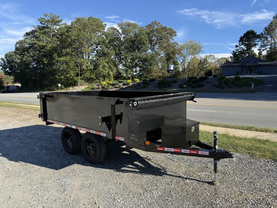 New 2027 U-Dump 6X10 7K DECK OVER DUMP / 6X10 / 2-3500# ELECTRIC BRAKE AXLES / BARN DOOR GATES / TARP / BLACK POWDERCOAT FINISH