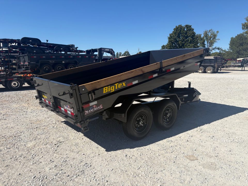 New 2027 Big Tex Trailers 14TX TANDEM TELESCOPIC DUMP W/ 18" SIDES/ SLIDE IN RAMPS/ 83X14 Dump Trailer