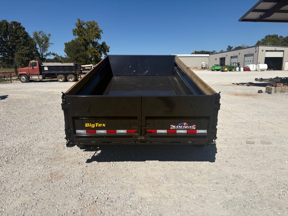 New 2027 Big Tex Trailers 14TX TANDEM TELESCOPIC DUMP W/ 18" SIDES/ SLIDE IN RAMPS/ 83X14 Dump Trailer