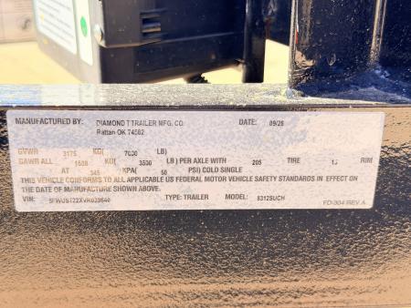 New 2027 Diamond T 7-12 Tandem Axle Ramp Gate Utility 7K GVWR