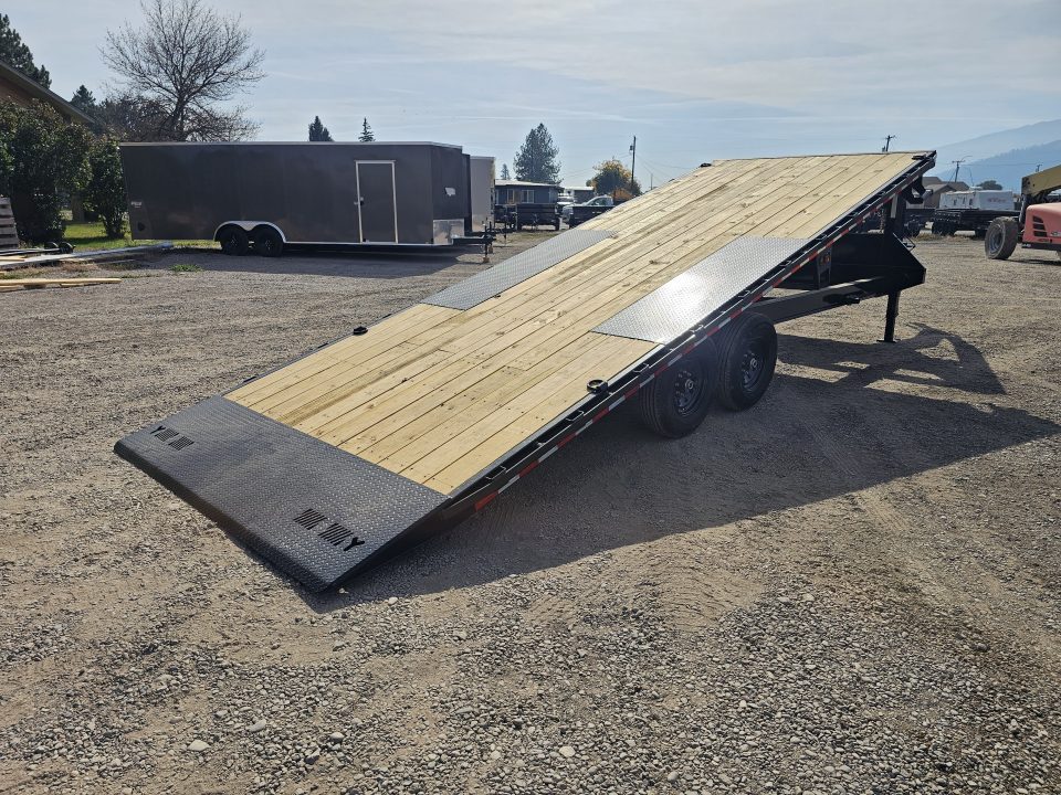 New 2027 Iron Bull 24' 14K Gooseneck Deckover Tilt Trailer