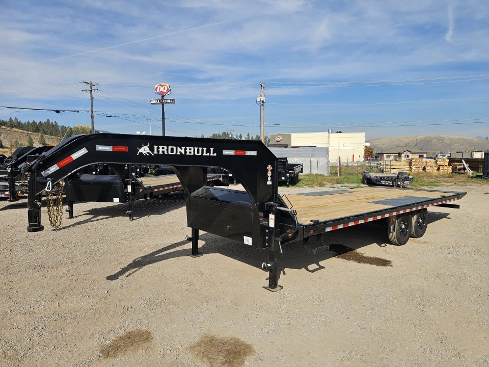 New 2027 Iron Bull 24' 14K Gooseneck Deckover Tilt Trailer