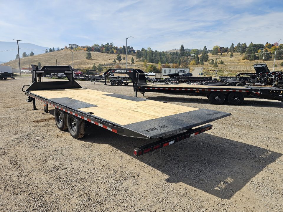 New 2027 Iron Bull 24' 14K Gooseneck Deckover Tilt Trailer