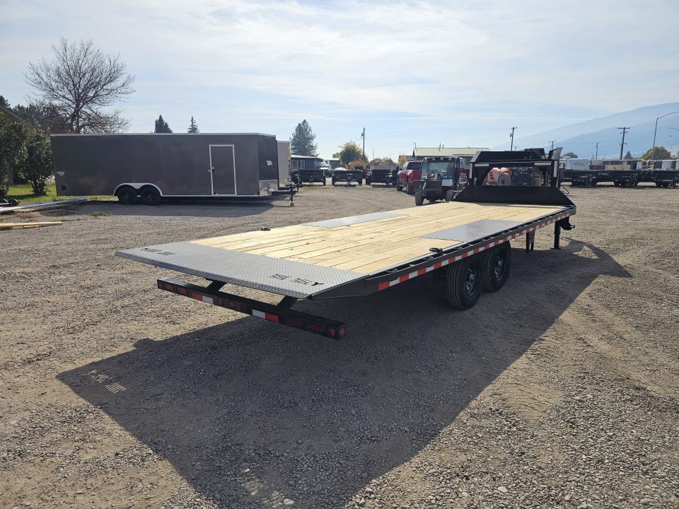 New 2027 Iron Bull 24' 14K Gooseneck Deckover Tilt Trailer