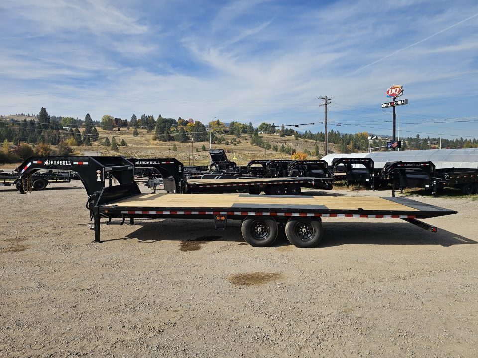 New 2027 Iron Bull 24' 14K Gooseneck Deckover Tilt Trailer